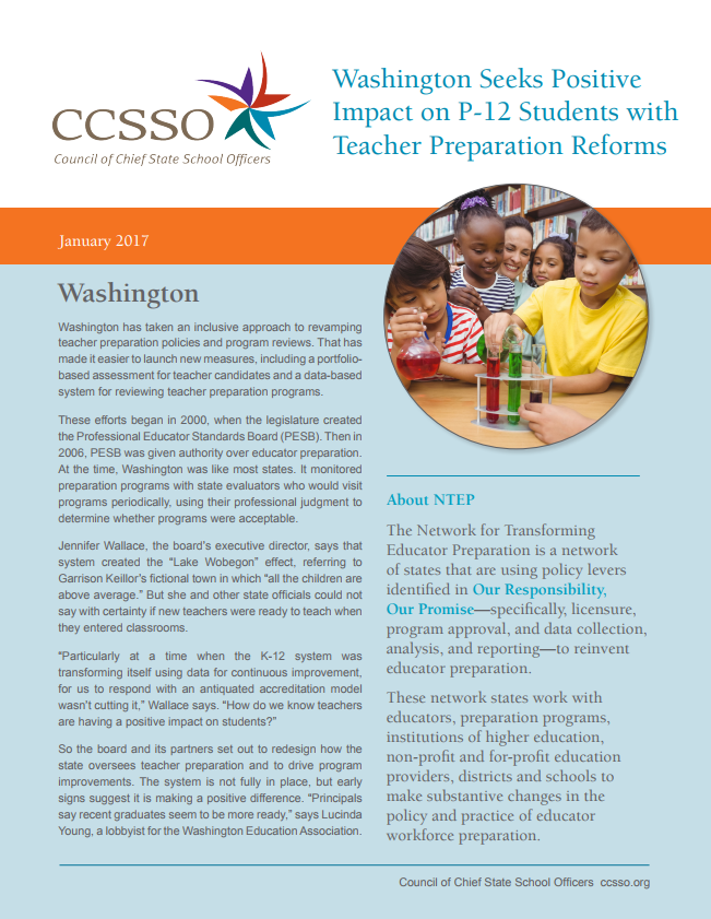 Teacher Preparation | CCSSO